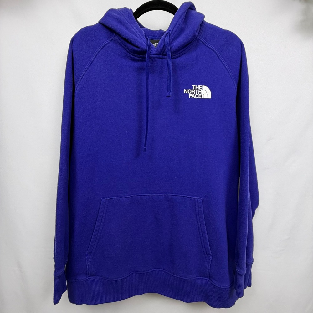 The North Face Womens Purple Never Stop Exploring Graphic Hoodie XL Pullover
